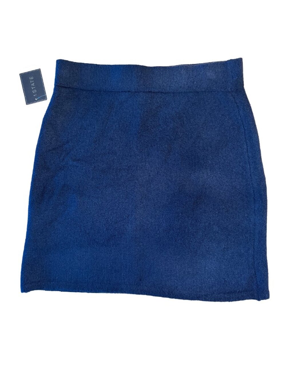 1.STATE Nordstrom Navy Blue Knit Sweater Mini Skirt NWT L - Picture 8 of 8